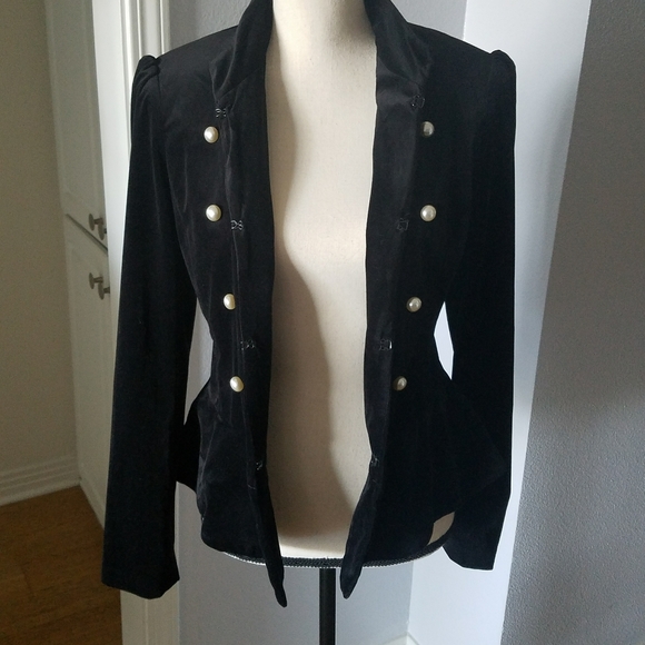 Amaryllis from Anthropologie Velvet-like Jacket! - Picture 4 of 11